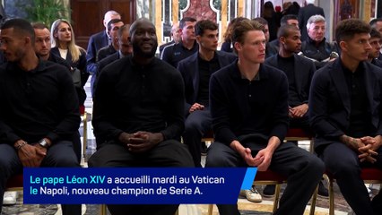 Naples - Le pape a reçu les champions d'Italie
