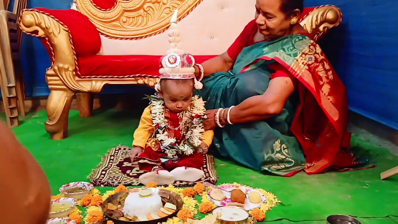Onno prashon indian baby 1st time taste food