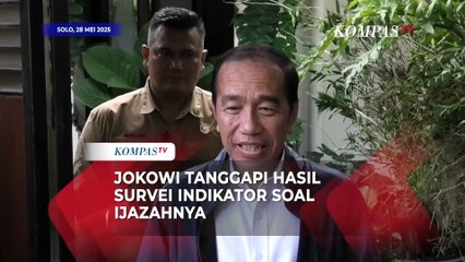 Jokowi Tanggapi Hasil Survei Indikator soal Ijazahnya: Masyarakat Miliki Logika Sehat