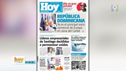 Titulares prensa dominicana miércoles 28 de mayo 2025 | Hoy Mismo