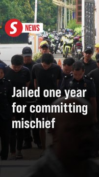 Trio gets one-year jail for splashing paint at Brickfields house