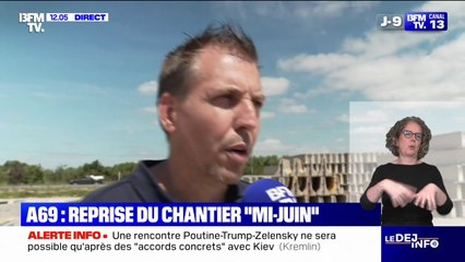 "On en avait besoin": ce chef d'entreprise dans les travaux publics réagit à l'autorisation de la repise du chantier de l'A69