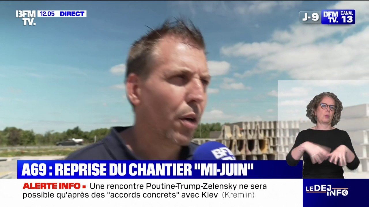 "On en avait besoin": ce chef d'entreprise dans les travaux publics réagit à l'autorisation de la repise du chantier de l'A69
