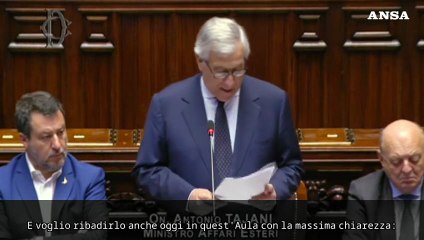Tajani: "Unica prospettiva possibile in Medioriente sono i 2 Stati"