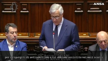 Tajani: "Preoccupano i vergognosi rigurgiti di antisemitismo"