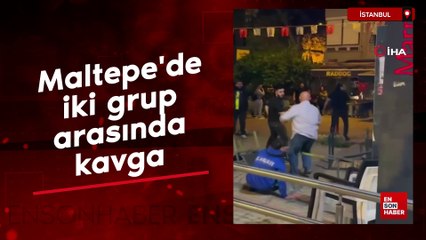 Maltepe'de iki grup arasında kavga