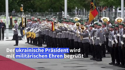 Merz empfängt Selenskyj im Kanzleramt