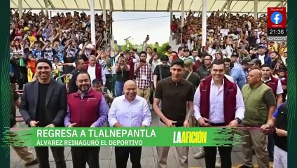 Edson Álvarez acude a la reinaguración de un deportivo en Tlalnepantla