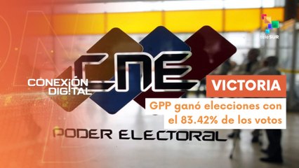 Conexión Digital 28-05 CNE ratificó victoria del GPP con 83.42% de votos