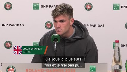Roland-Garros - Draper : “Gagner mon premier match ici, c'est formidable”