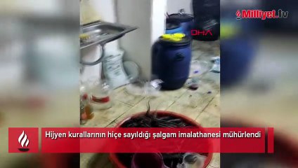 Tuvaletin yanındaki şalgam imalathanesi kapatıldı