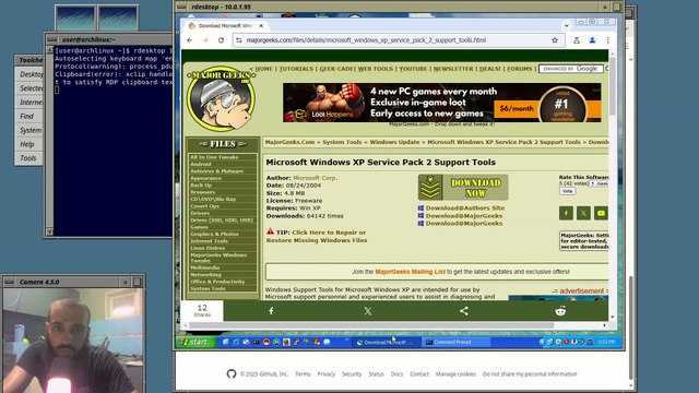 winfetch on Windows XP & getting bitsadmin on Windows XP