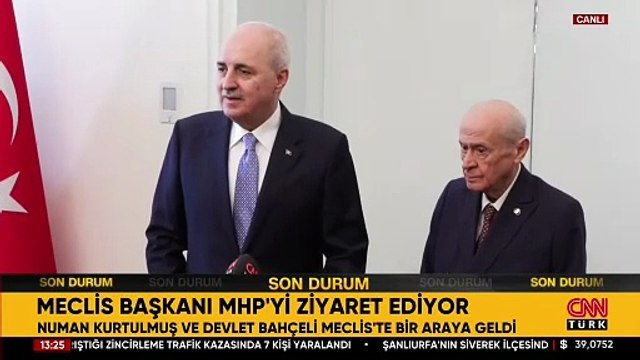 TBMM Başkanı Numan Kurtulmuş ve MHP lideri Devlet Bahçeli bir araya geldi: Yeni süreç başlamıştır