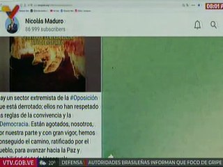 Pdte. Nicolás Maduro: Hay un sector extremista de la oposición que está derrotado