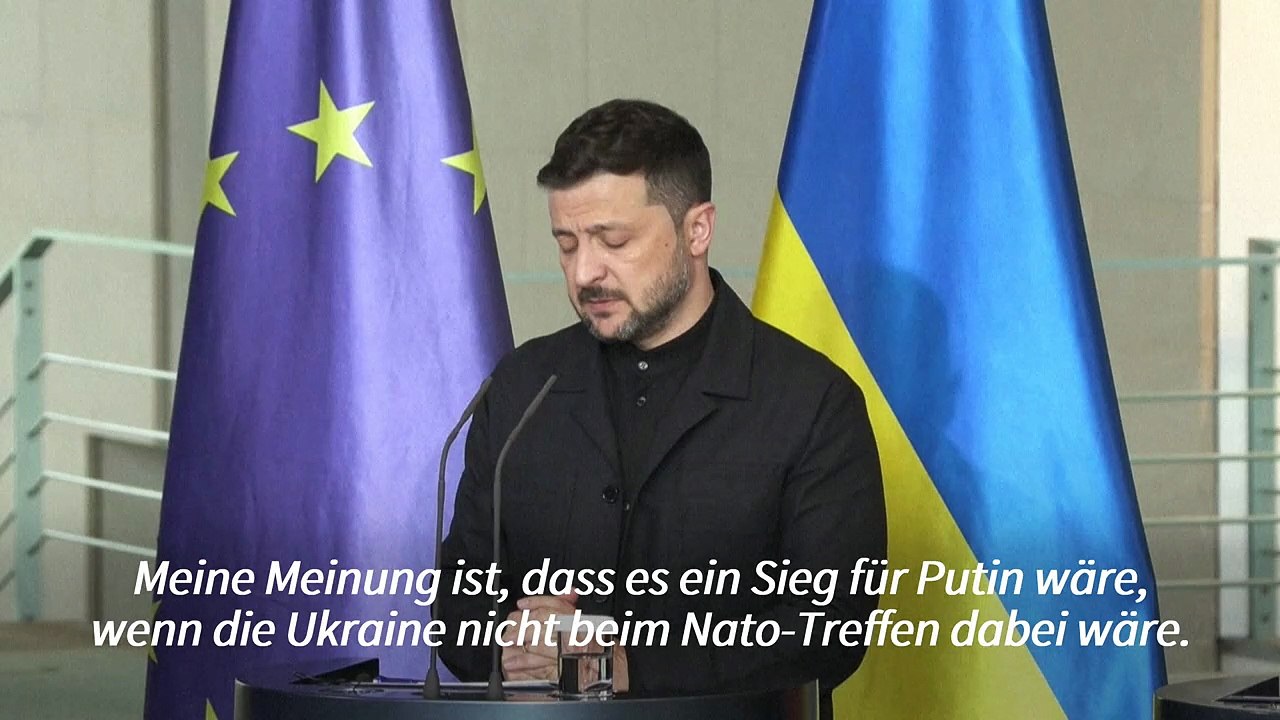 Selenskyj drängt Nato zur Einladung der Ukraine zu Gipfel im Juni