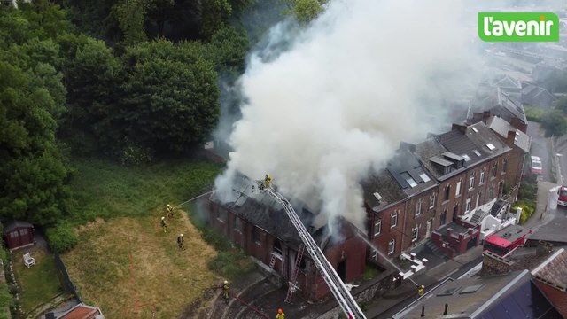 Incendie de la chapelle du sacré coeur à Namur