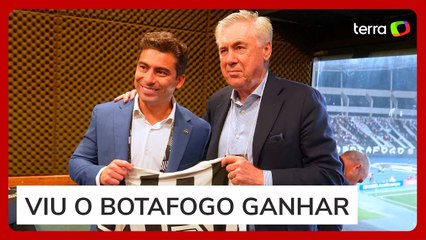 Ancelotti vai ao Nilton Santos assistir partida do Botafogo na Libertadores