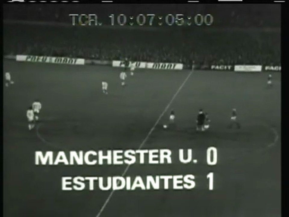16 de octubre de 1968 | Manchester United Inglaterra 1 Estudiantes Argentina 1 | Copa Intercontinental