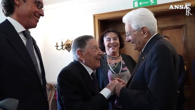 Mattarella alla cerimonia per i cento anni di Cesare Ruperto