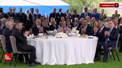 Cumhurbaşkanı Erdoğan Azerbaycan'da şiir okudu