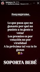 Betanco no se queda callado y le responde a Supremo tras premio Extra