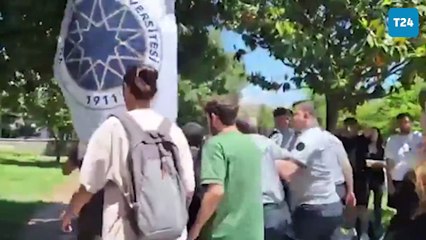 Yıldız Teknik üniversitesi öğrencilerinin Gezi Anması'na özel güvenlik müdahalesi