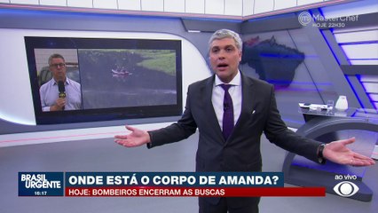 Bombeiros encerram buscas pelo corpo de Amanda