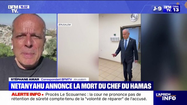 Benjamin Netanyahu annonce la mort de Mohammed Sinouar, chef présumé du Hamas dans la bande de Gaza