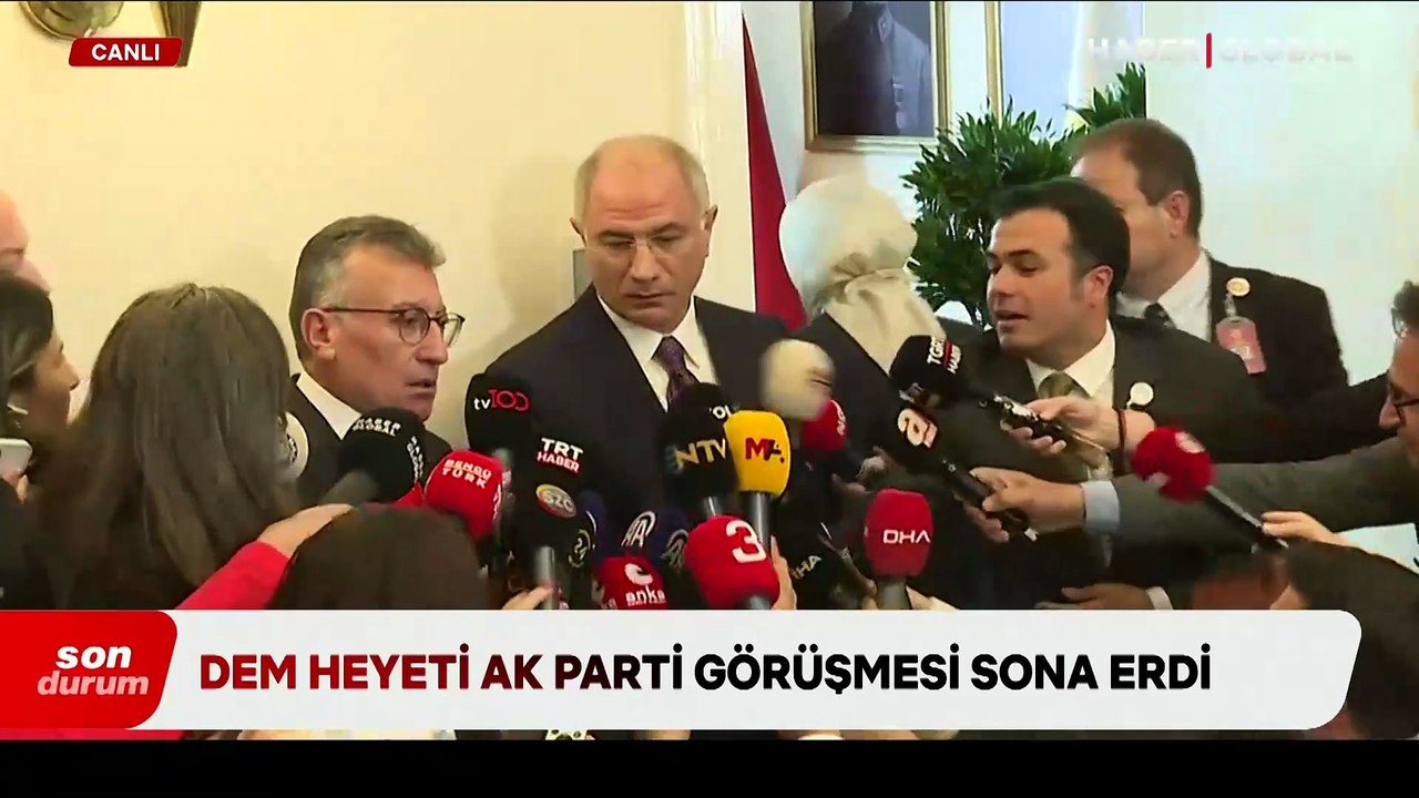 AK Parti heyeti ile DEM Parti görüşmesi sona erdi
