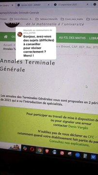 Où trouver des annales de Bac plus difficiles ? #annale #bac #bac2025 #terminale #spemaths