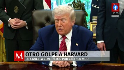 Trump cancela contratos federales con Harvard por casi 100 mdd