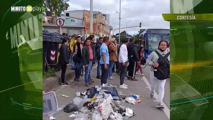 ¡El paro nacional calienta Bogotá! Ciudadanos se enfrenta a encapuchados que intentaron cierra vías