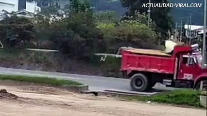 VIDEO: ¡Tremendo accidente! Pareja intentaba hacer pasar una avenida a un perro