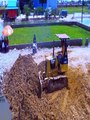 Incredible Build! Bulldozer Fills Lake to Create New Space