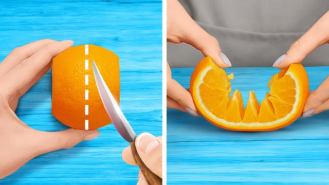 🍊 PEEL AND CUT FRUITS & VEGETABLES IN SECONDS! 🥑 Useful Kitchen Hacks