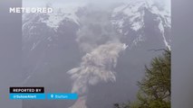 Massive Collapse of the Birch Glacier, Valais (Switzerland)! The village of Blatten has been buried and the Lonza River is now blocked