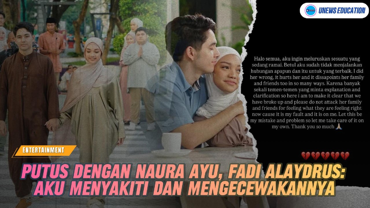 Putus dengan Naura Ayu, Fadi Alaydrus: Aku Menyakiti dan Mengecewakannya