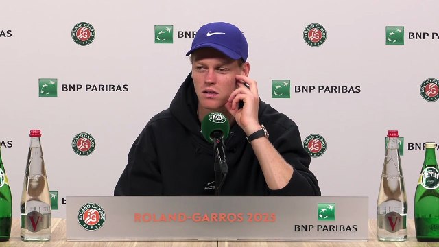 Roland-Garros 2025 - Jannik Sinner : Cela fait 2 matchs que je joue maintenant contre des joueurs de tennis français, et le public a été très respectueux