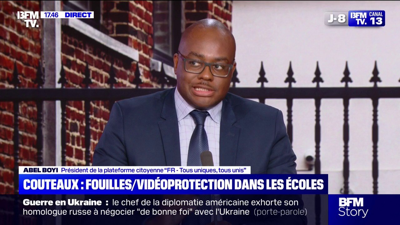 Armes blanches: "Les jeunes qui s'arment de couteaux, ça existe depuis des dizaines d'années", estime Abel Boyi (FR - Tous uniques, tous unis)