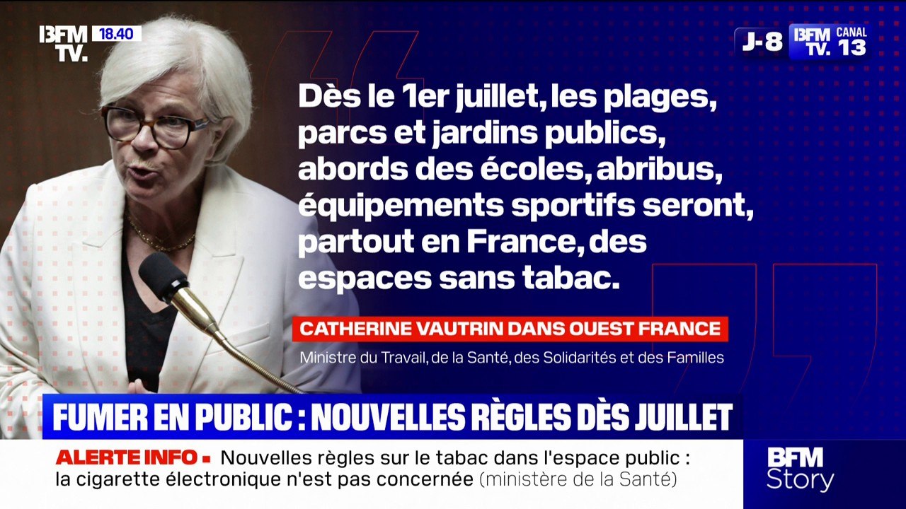 Fumer des cigarettes devient interdit dans tous les lieux "où il y a des enfants" à partir du 1er juillet