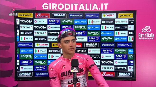 Cycling - Giro d'Italia 2025 - Isaac Del Toro : Juan Ayuso's abandon ? It's a big loss for me, but I think we will be ok