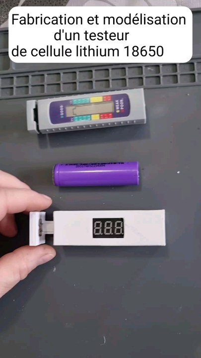 Fabrication et modélisation d'un testeur de cellule lithium 18650