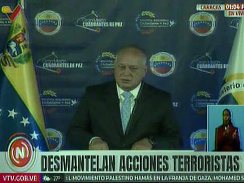 Vpdte. Sec. Cabello: Quienes gobiernan Ecuador están vinculados a mafias del narcotráfico mundial