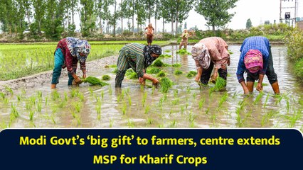 Modi Govt’s ‘big gift’ to farmers, centre extends MSP for Kharif Crops
