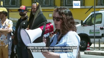 Medio centenar de israelíes se manifiesta en Lisboa contra el Gobierno de Netanyahu