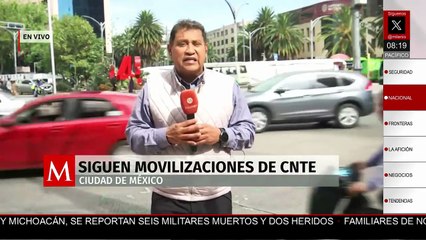 Se prevé movilizaciones de CNTE en la glorieta del Caballito