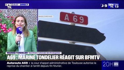 Reprise du chantier de l'A69: "Il y a beaucoup de malhonnêteté politique dans ce projet", affirme Marine Tondelier (Les Écologistes)