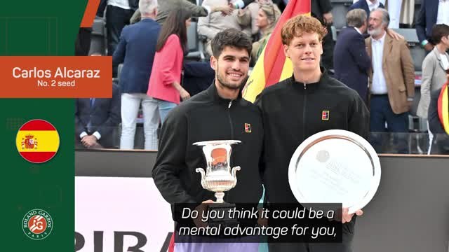 'Too far away' - Alcaraz on potential Sinner final