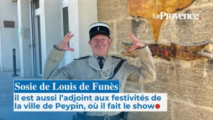 À Peypin, l’adjoint au maire, sosie (presque) officiel de Louis de Funès, fait le show en centre-ville