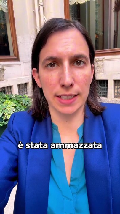Elly Schlein - Martina Carbonaro aveva 14 anni ed è stata uccisa a sassate dal suo ex (28.05.25)